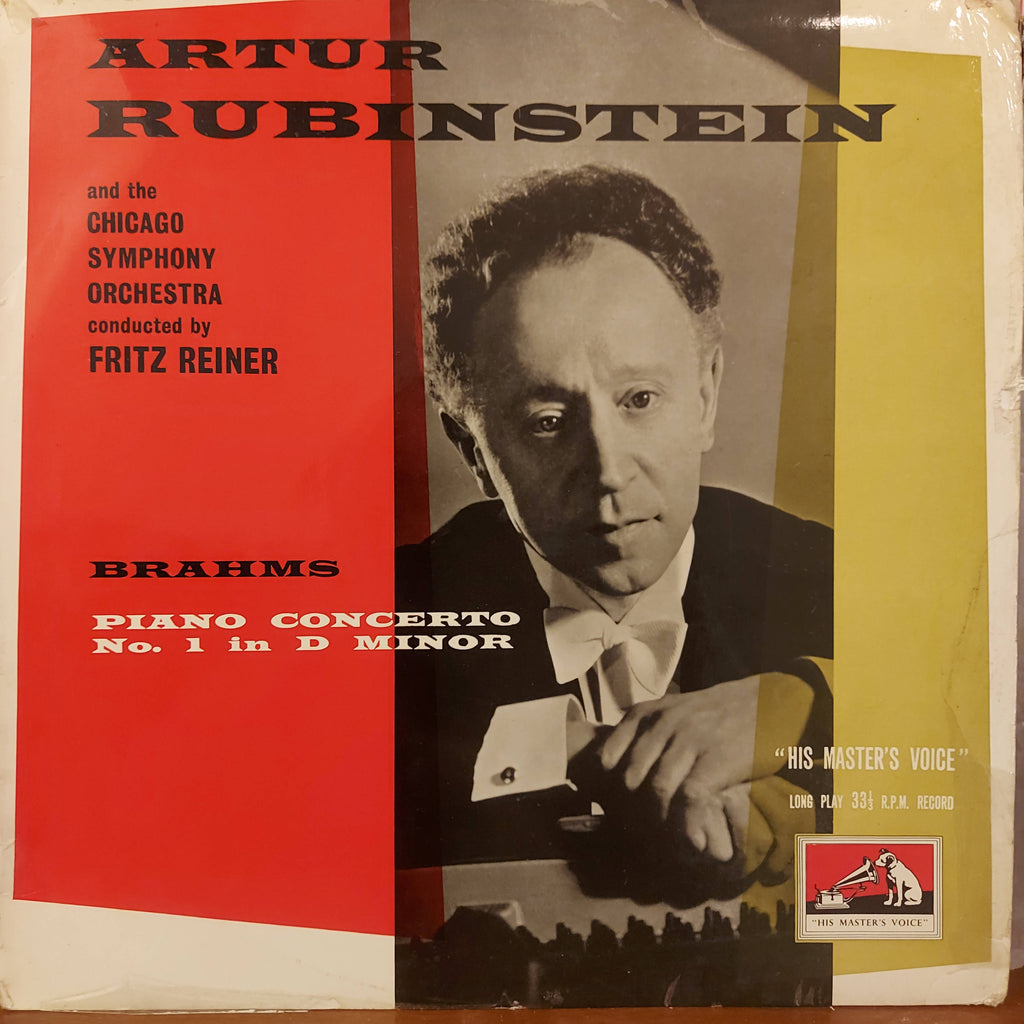 Arthur Rubinstein, Brahms – Piano Concerto No. 1 In D Minor (Used Vinyl - VG+)