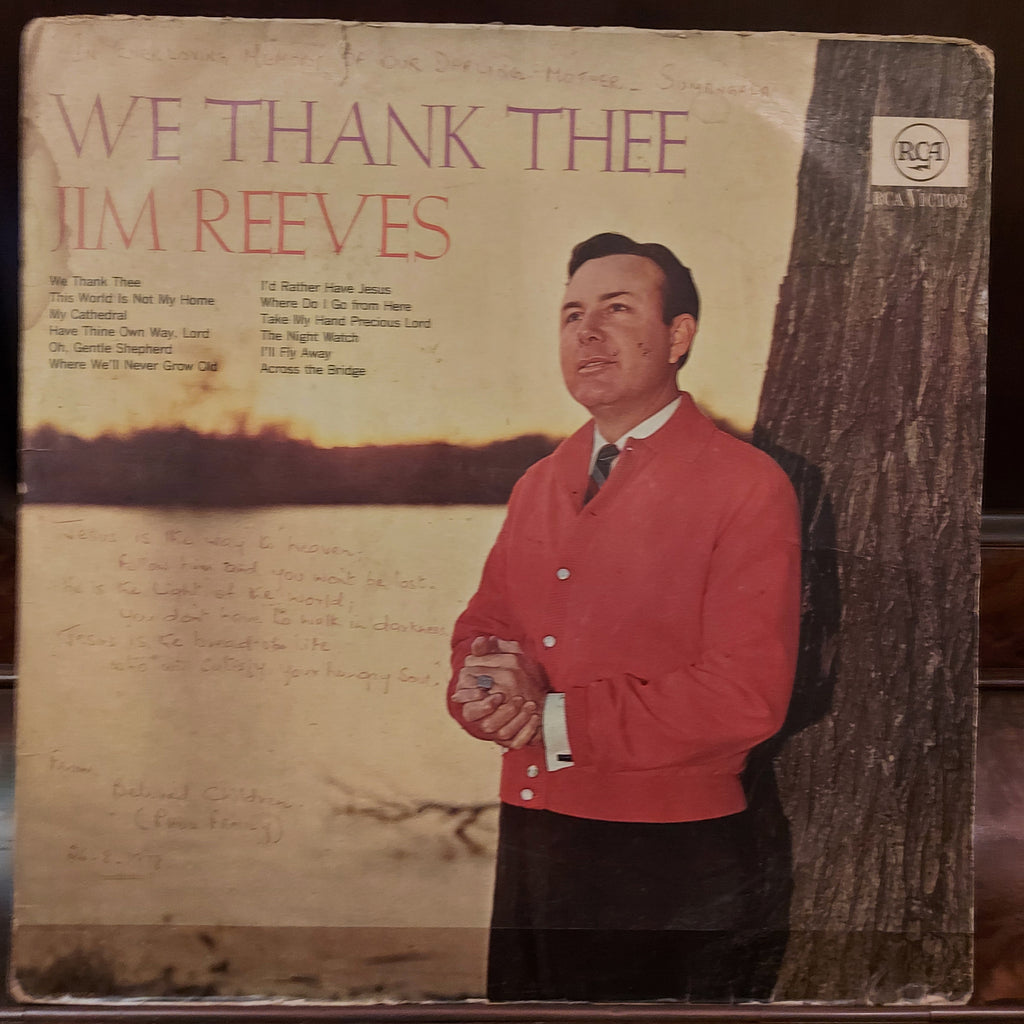 Jim Reeves – We Thank Thee (Used Vinyl - G)