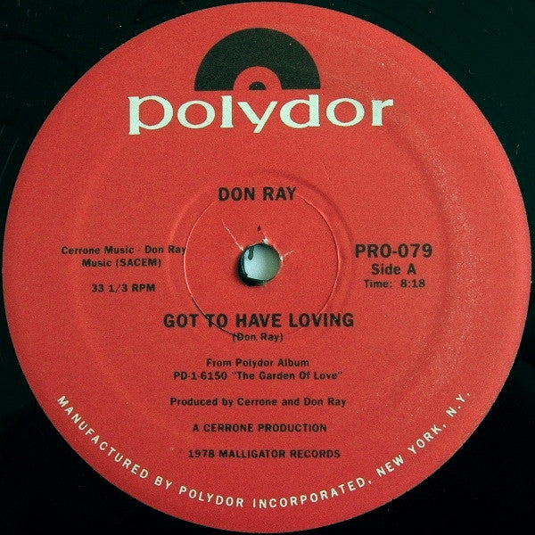 Don RAY - Got To Have Loving (Pre-Order)