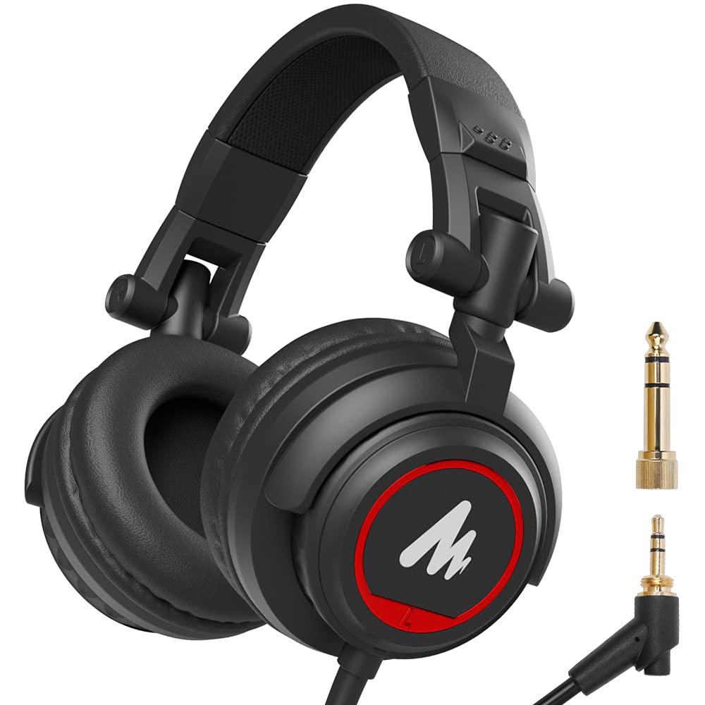 Maono Au-Mh501 Wired Over Ear Headphones With Mic (Black)
