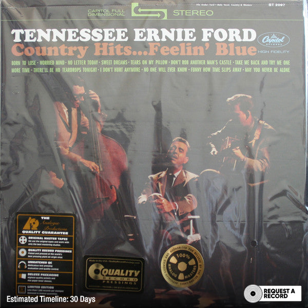 Tennessee Ernie Ford - Country Hits...Feelin' Blue (Arrives in 30 days)