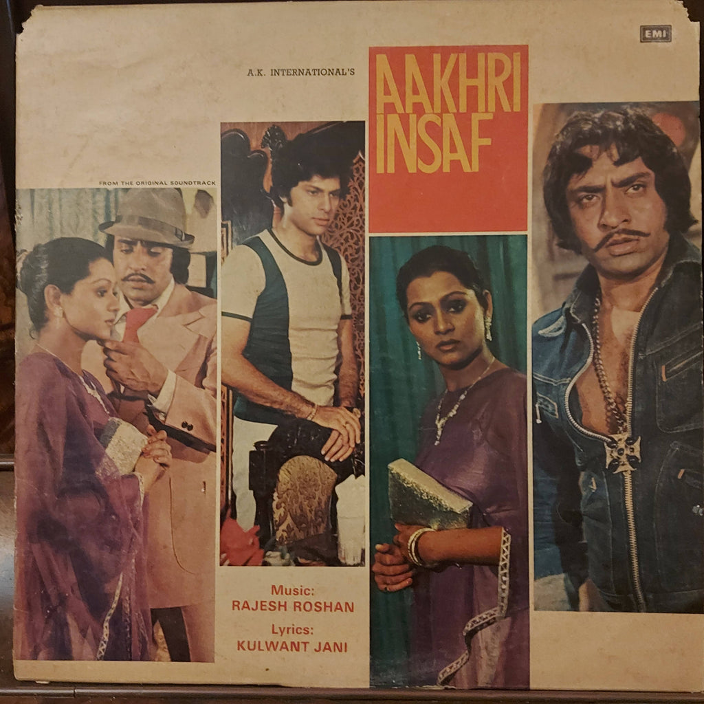 Rajesh Roshan, Kulwant Jani – Aakhri Insaf (Used Vinyl - VG+)