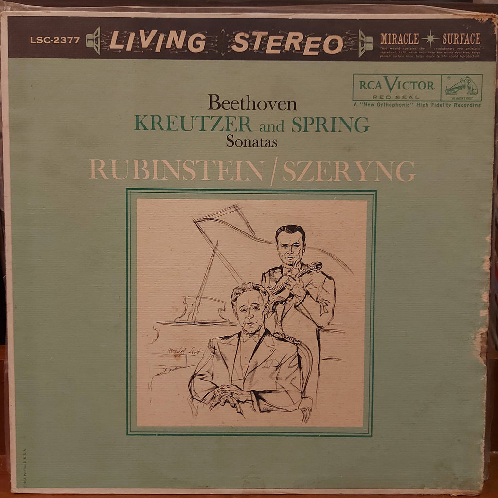Beethoven / Rubinstein, Szeryng – Kreutzer And Spring Sonatas (Used Vinyl -VG)