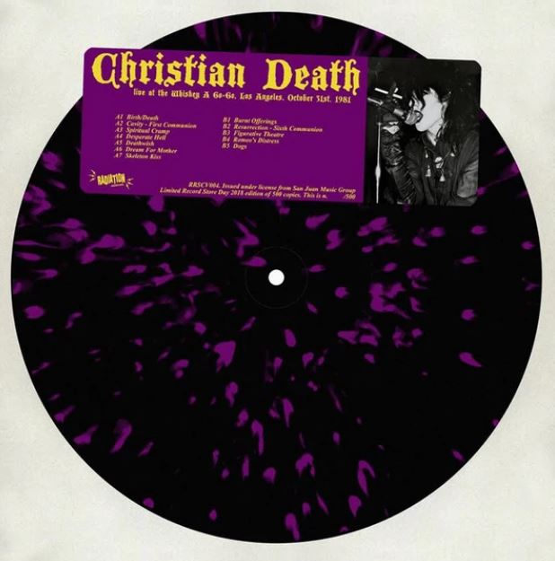Christian Death – Live At The Whiskey A Go-Go, Los Angeles, October 31st, 1981 (Pre-Order)