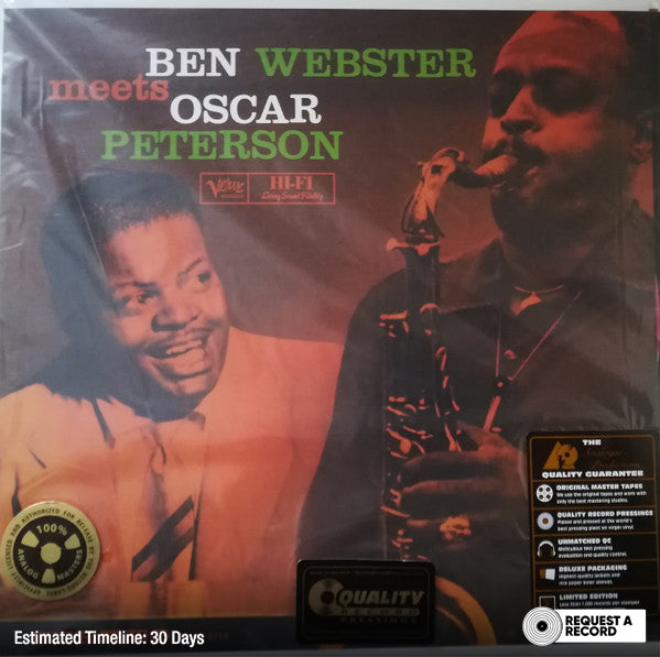 Ben Webster - Ben Webster Meets Oscar Peterson (Arrives in 30 days)