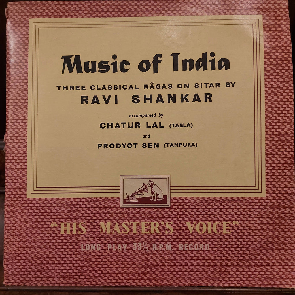Ravi Shankar – Music Of India (Three Classical Rāgas) (Used Vinyl - VG)