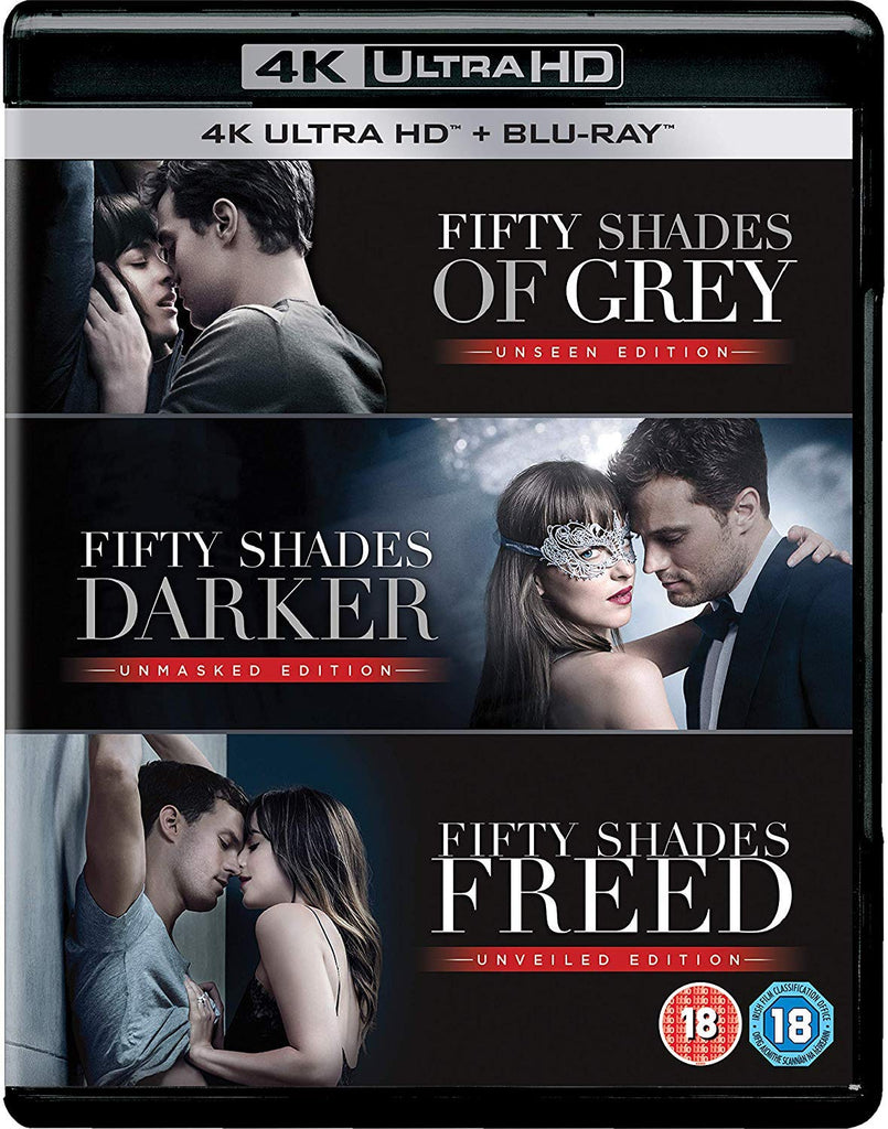 Fifty Shades Trilogy: Fifty Shades of Grey: Unseen Edition + Fifty Shades Darker: Unmasked Edition + Fifty Shades Freed: Unveiled Edition  (Blu-Ray)