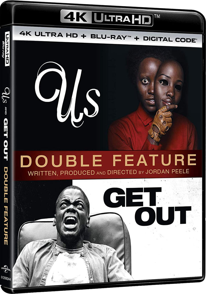 2 Horror Movies Collection: Us (2019) + Get Out (Blu-Ray)