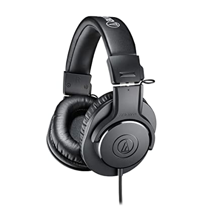 Audio-Technica ATH-M20x Over-Ear Professional Studio Monitor Headphones (Black)