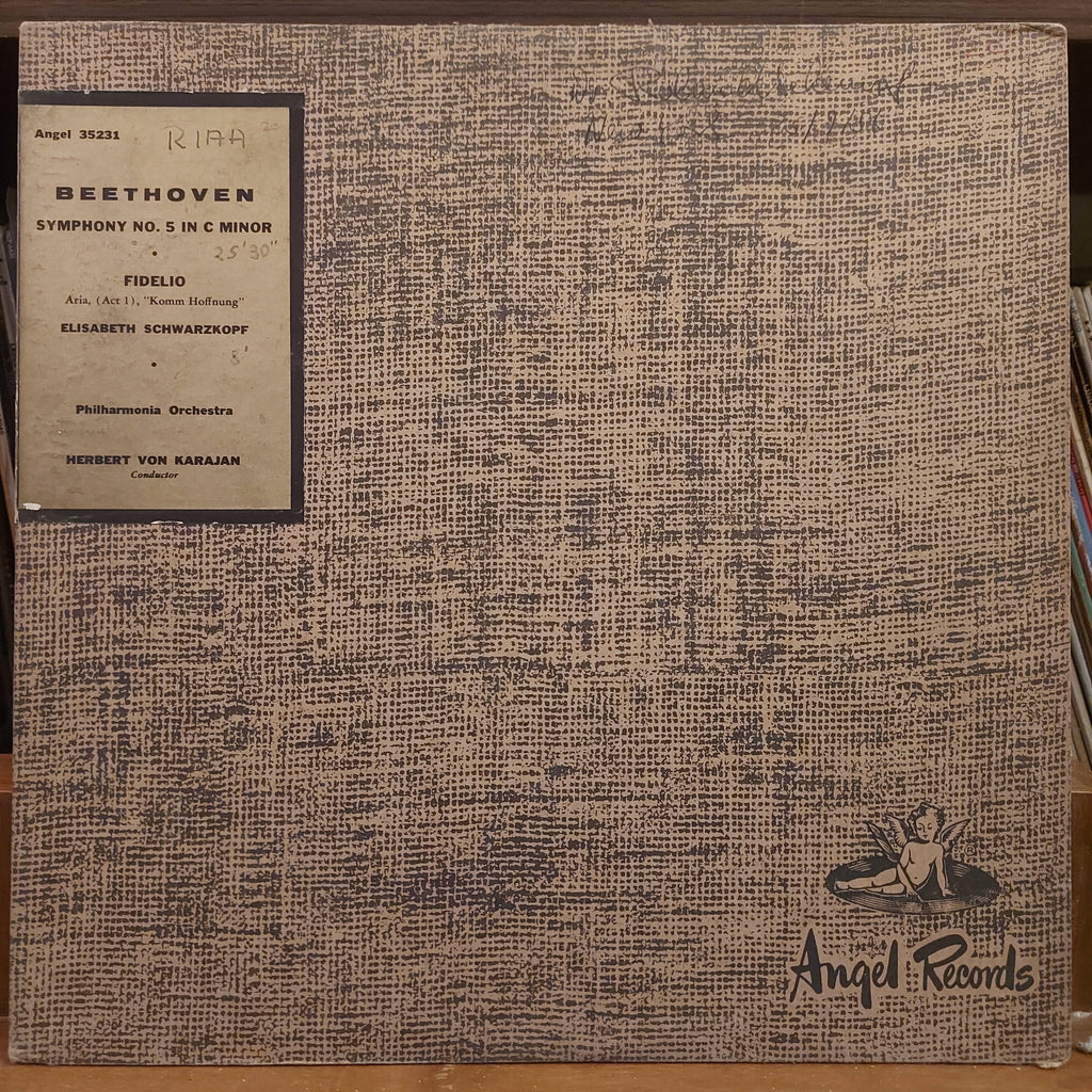 Beethoven - Herbert von Karajan, Elisabeth Schwarzkopf, Philharmonia Orchestra – Symphony No.5 In E Minor, Op. 67 - Abscheulicher - Leonore's Aria (Used Vinyl - VG)