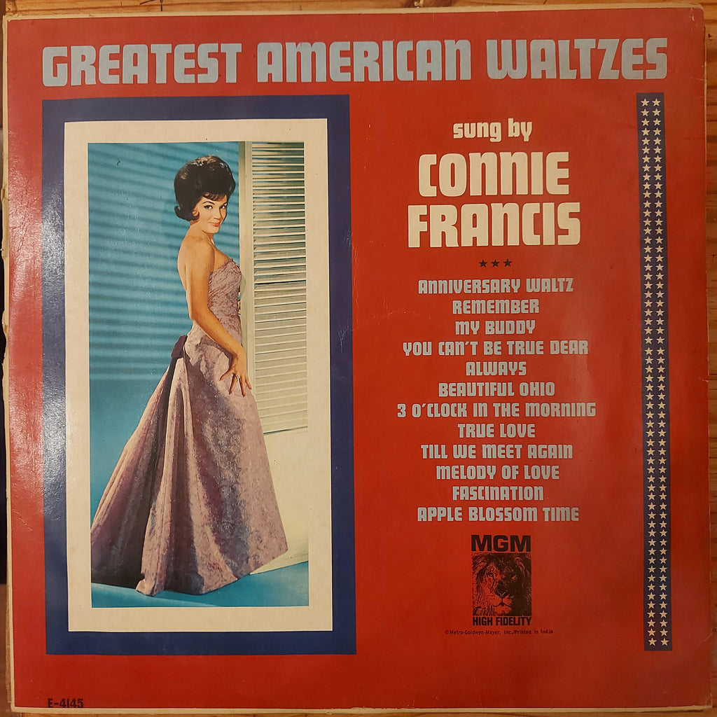 Connie Francis – Greatest American Waltzes (Used Vinyl - VG)