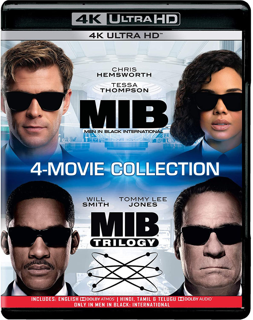 MIB: Men in Black - 4 Movies Collection - Men in Black 1, 2 & 3 + Men in Black: International (Blu-Ray)