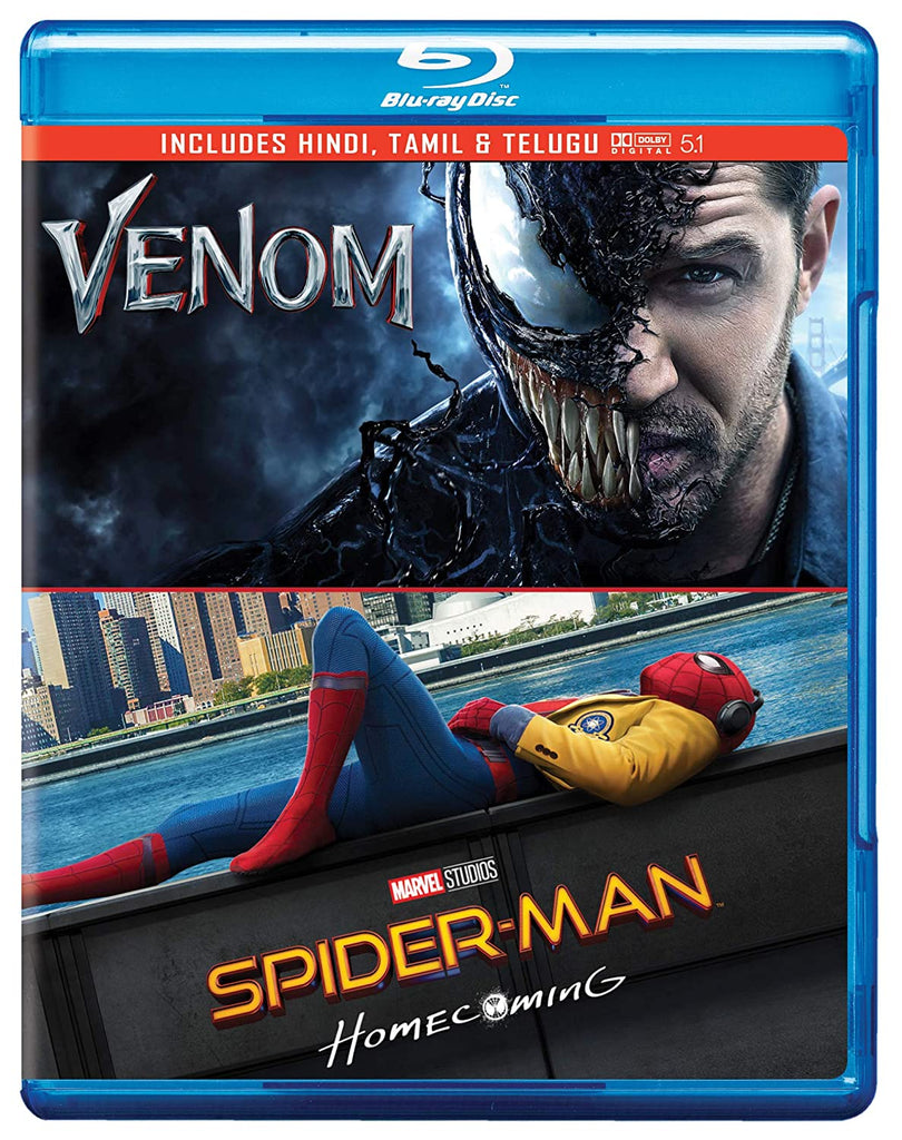 2 Superhero Movies Collection: Venom + Spider-Man: Homecoming  (Blu-Ray)