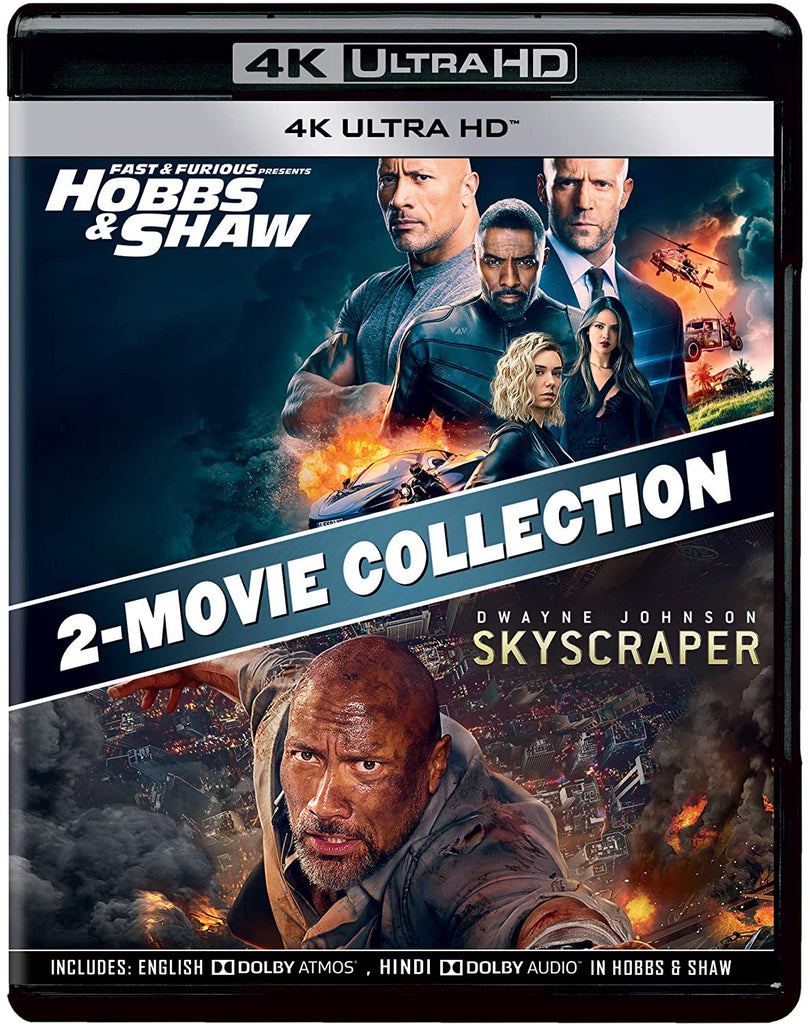 Dwayne Johnson 2 Movies Collection - Fast & Furious: Hobbs & Shaw + Skyscraper (Blu-Ray)