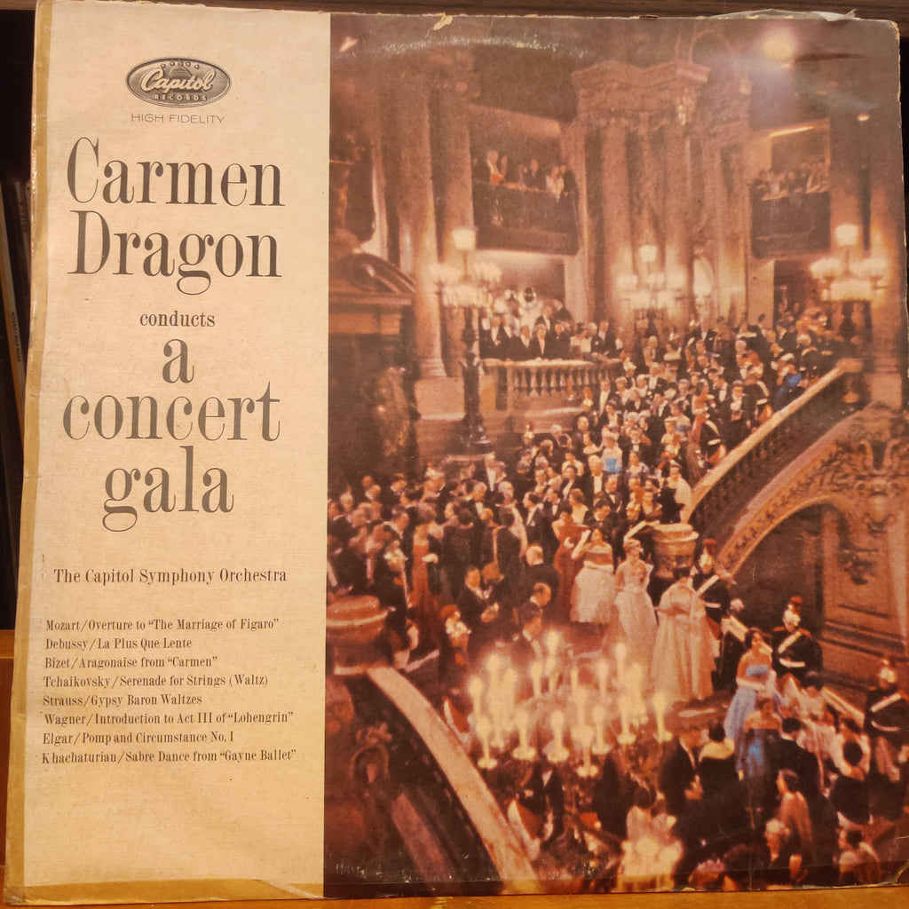 Carmen Dragon Conducting The Capitol Symphony Orchestra – Carmen Dragon Conducts A Concert Gala (Used Vinyl - VG)