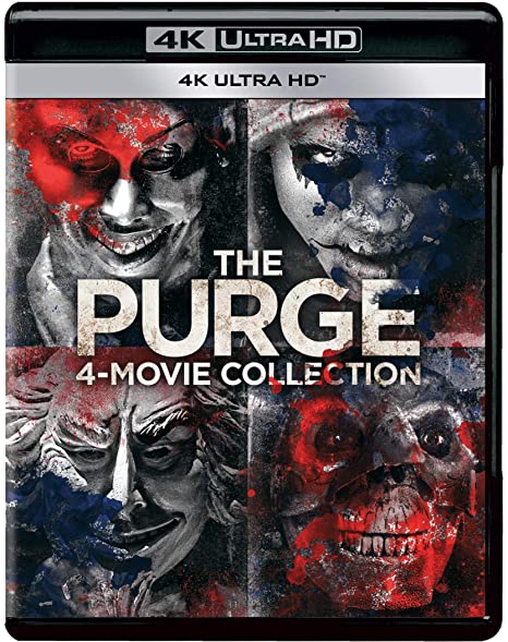 The Purge 4 Movies Collection: The Purge + The Purge: Anarchy + The Purge: Election Year + The First Purge (Blu-Ray)
