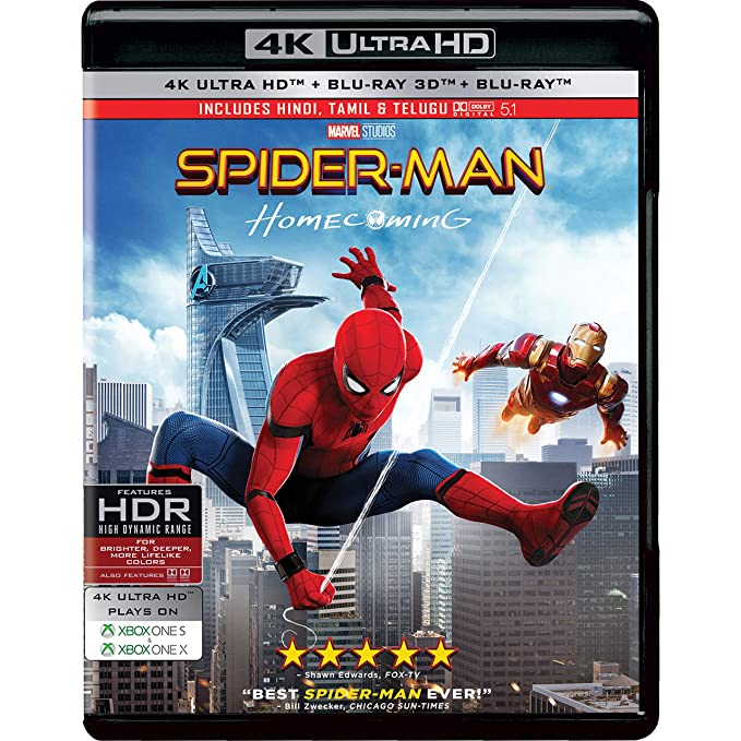 Spider-man: Homecoming  (Blu-Ray)