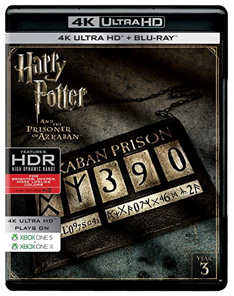 Harry Potter and the Prisoner of Azkaban (2004) - Year 3 (4K UHD & HD) (2-Disc) (Blu-Ray)