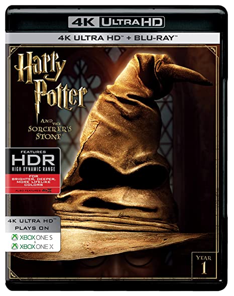 Harry Potter and the Philosopher's Stone (2001) - Year 1 (4K UHD & HD) (2-Disc) (Blu-Ray)