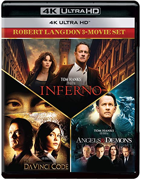 Robert Langdon 3-Movies Collection: The Da Vinci Code + Angels & Demons + Inferno (Blu-Ray)