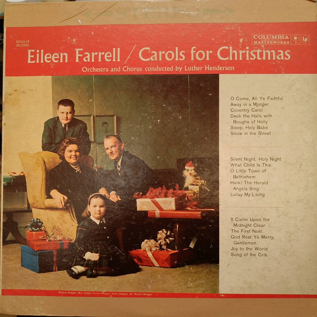 Eileen Farrell – Carols For Christmas (Used Vinyl - G) JS