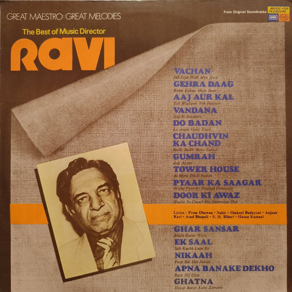 Ravi – Great Maestro: Great Melodies (The Best Of Music Director Ravi) (Used Vinyl - VG) NJ Marketplace