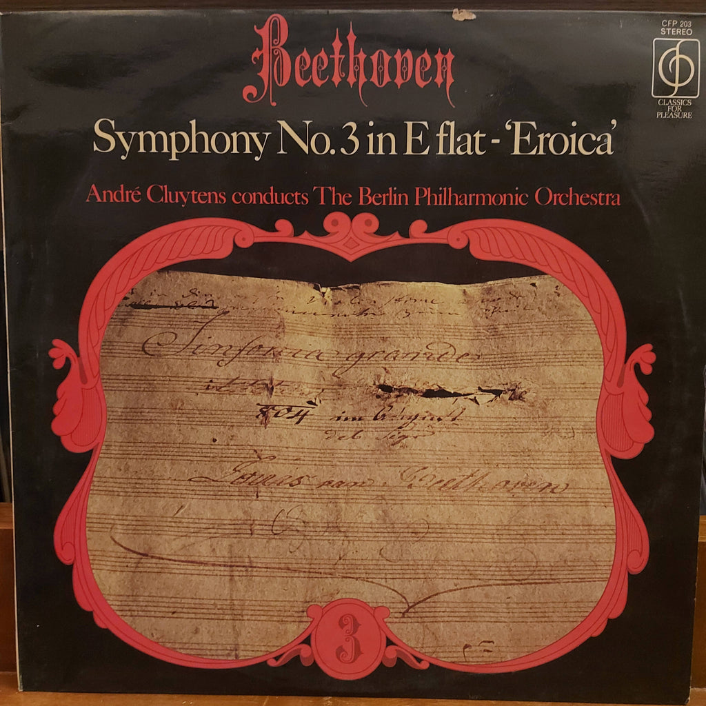 Beethoven, André Cluytens Conducts The Berlin Philharmonic Orchestra – Symphony No.3 In E Flat - 'Eroica' (Used Vinyl - VG)
