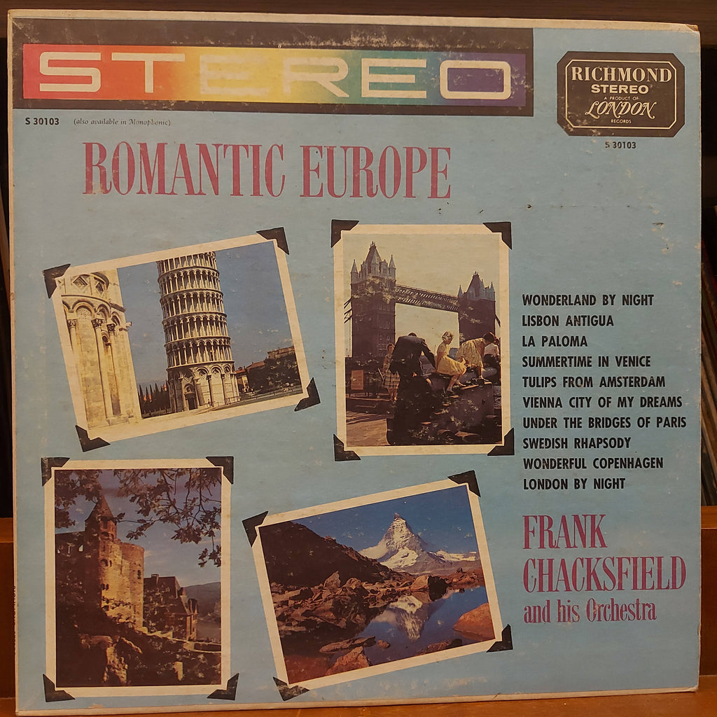 Frank Chacksfield & His Orchestra – Romantic Europe (Used Vinyl - VG)