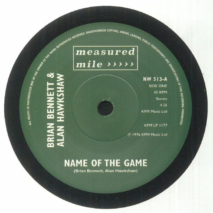 Brian BENNETT / ALAN HAWKSHAW / DAVE RICHMOND - Name Of The Game (reissue) (Arrives in 21 days)