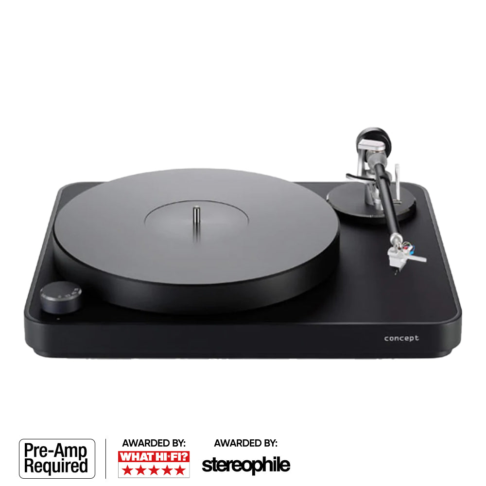 Clearaudio Concept (Black) [Phono Pre-Amp Needed]