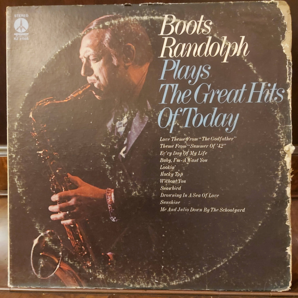 Boots Randolph – Plays The Great Hits Of Today (Used Vinyl - VG)
