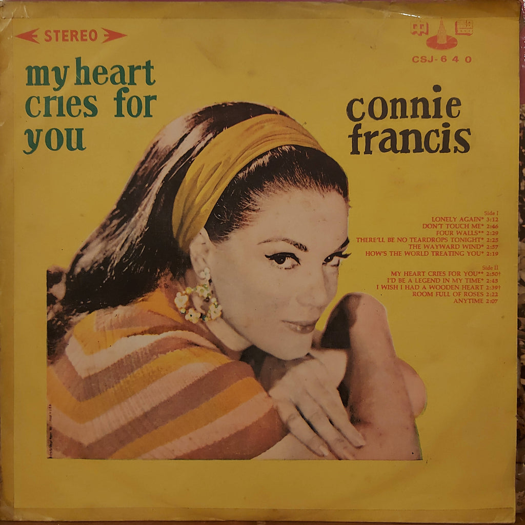 Connie Francis – My Heart Cries For You (Used Vinyl - G)
