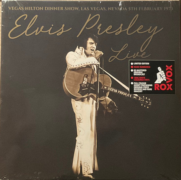 Elvis Presley – Elvis Presley Live (Vegas Hilton Dinner Show, Las Vegas, Nevada 5th February 1973)  (Arrives in 4 Days)