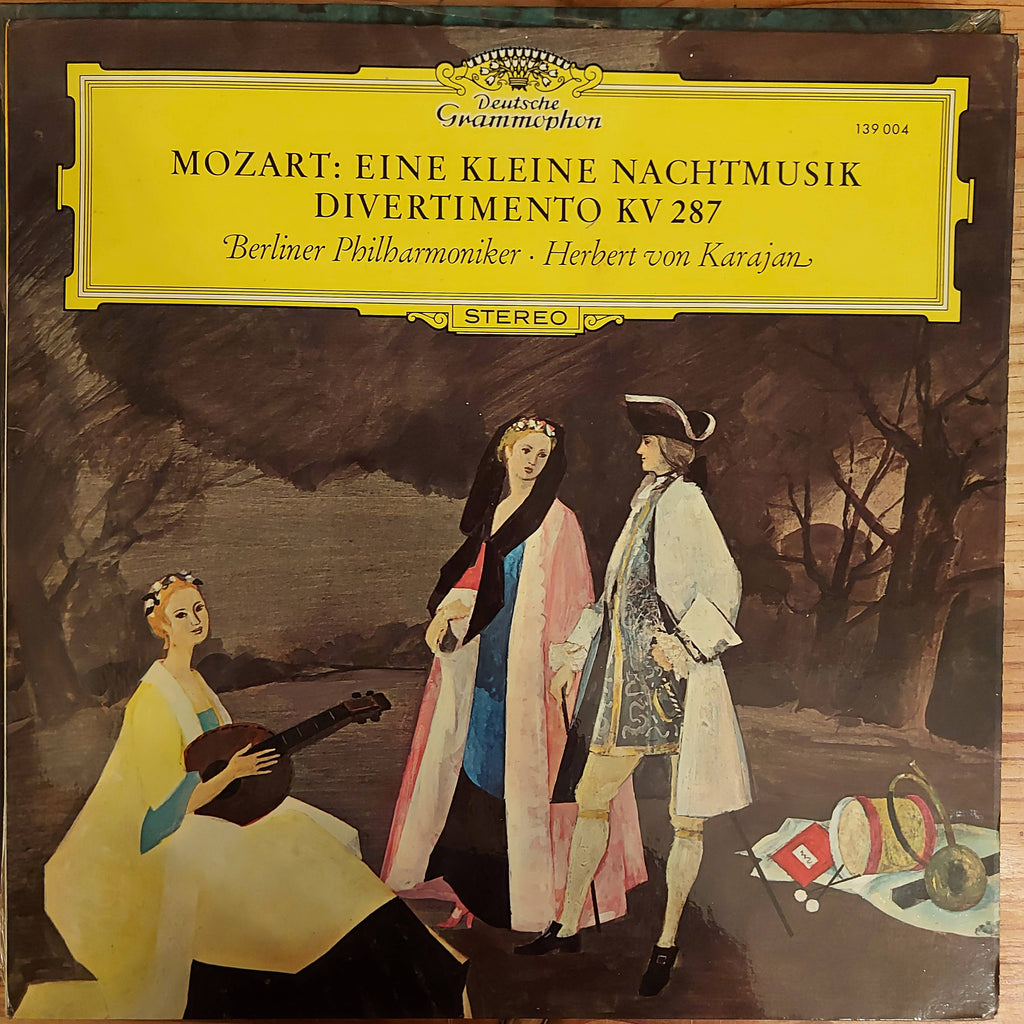 Mozart, Berliner Philharmoniker · Herbert von Karajan – Eine Kleine Nachtmusik, Divertimento KV 287 (Used Vinyl - VG+)