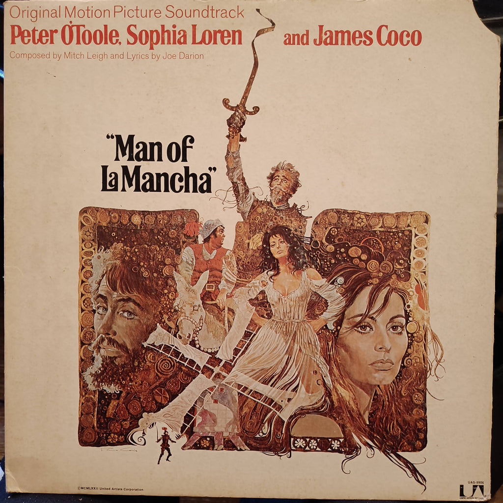 Mitch Leigh, Joe Darion / Peter O'Toole (2), Sophia Loren And James Coco – Man Of La Mancha (Original Motion Picture Soundtrack) (Used Vinyl - VG) JS