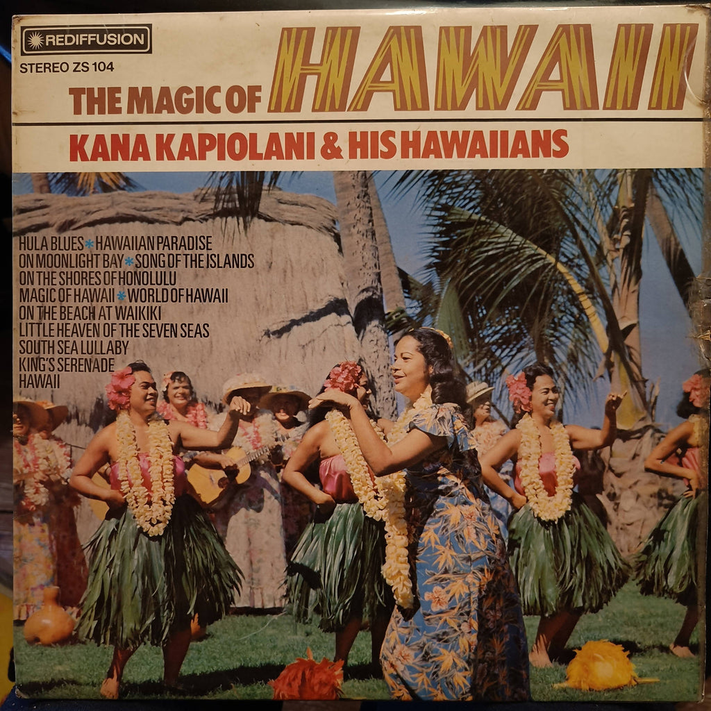 Kana Kapiolani And His Hawaiians – The Magic Of Hawaii (Used Vinyl - VG) JS