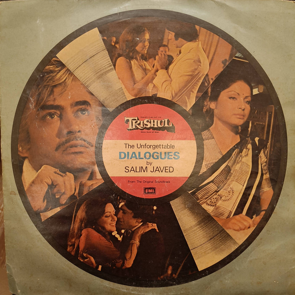 Salim Javed – Trishul ‎– The Unforgettable Dialogues By Salim Javed (Used Vinyl - G) JS