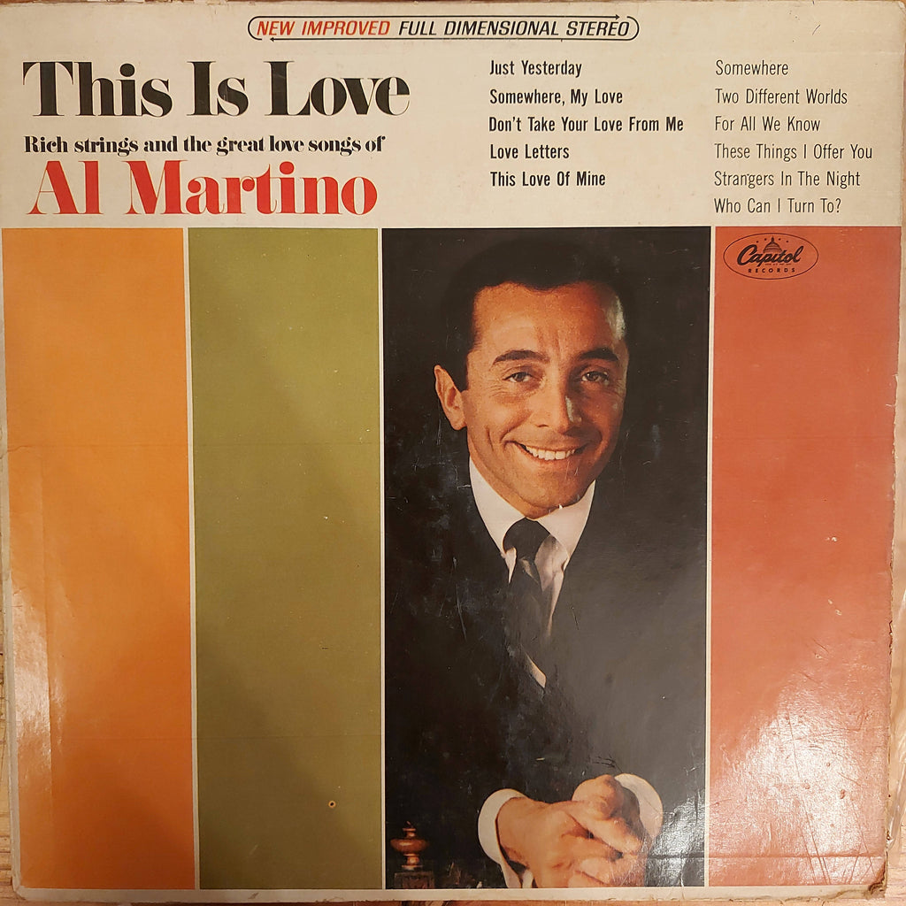 Al Martino – This Is Love (Used Vinyl - G)