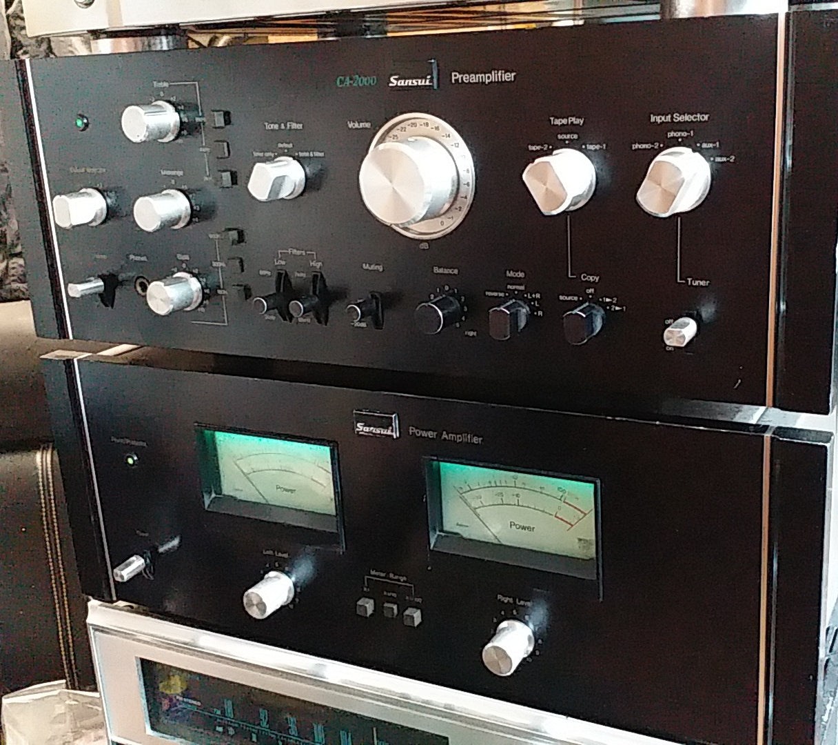 Vintage Sansui CA-2000 Preamp & BA-2000 Power Amp Combo - 100