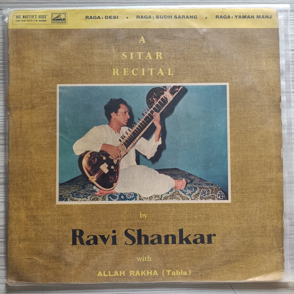 Ravi Shankar – A Sitar Recital (Used Vinyl -VG) IS