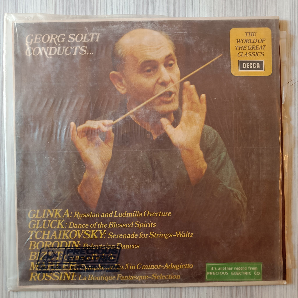 Georg Solti, Mikhail Ivanovich Glinka, Christoph Willibald Gluck, Alexander Borodin – Georg Solti Conducts... (Used Vinyl - VG+) RC