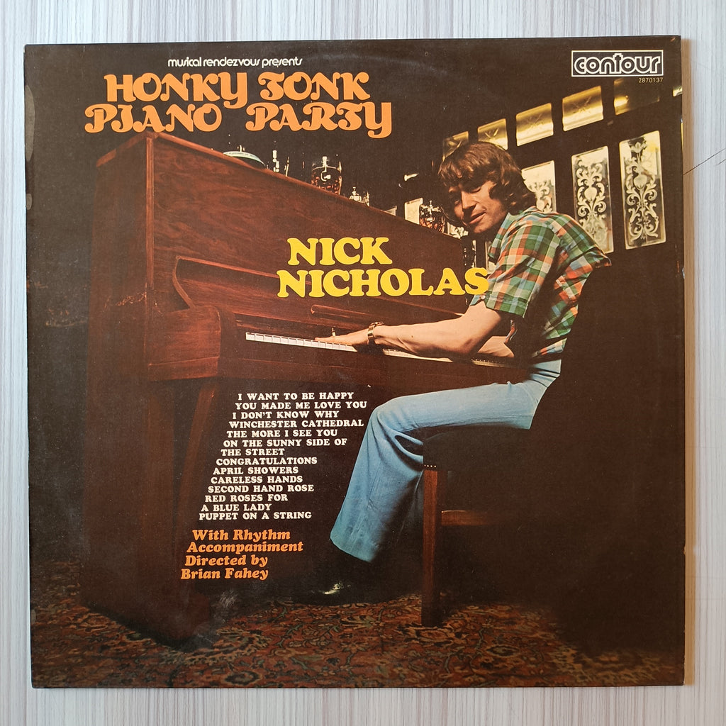 Nick Nicholas – Honky Tonk Piano Party (Used Vinyl - VG+) RC
