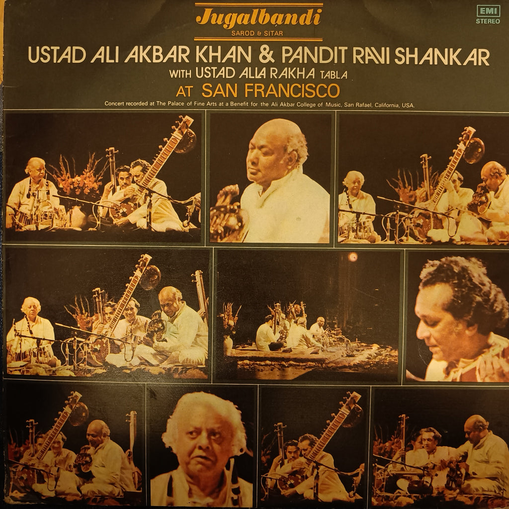 Ustad Ali Akbar Khan & Pandit Ravi Shankar* With Ustad Alla Rakha – At San Francisco (Used Vinyl - VG) TRC