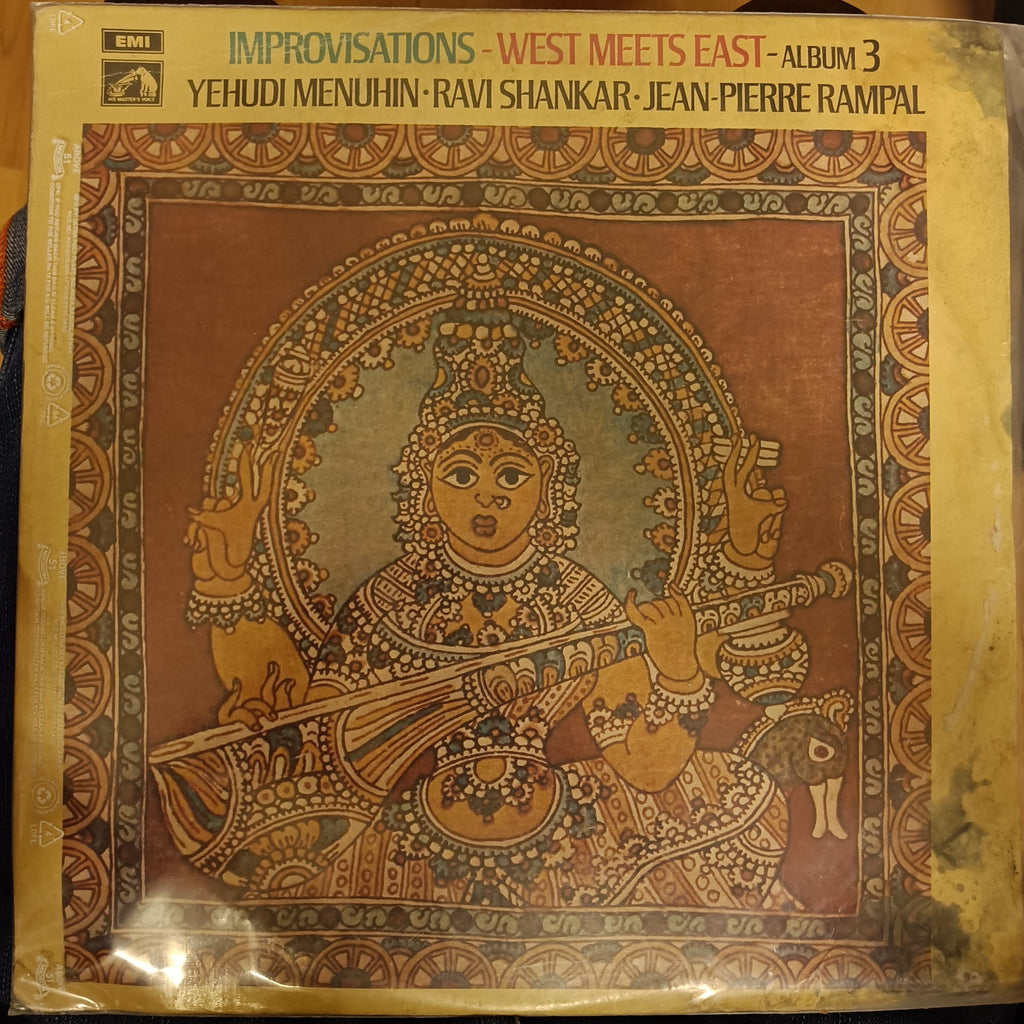 Yehudi Menuhin - Ravi Shankar - Jean-Pierre Rampal – Improvisations - West Meets East - Album 3 (Used Vinyl - VG) TRC