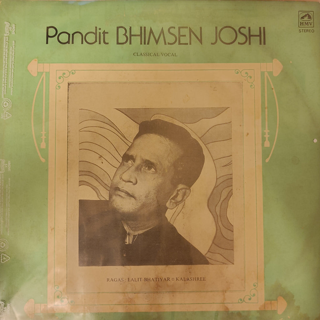 Pandit Bhimsen Joshi – Raga Lalit-Bhatiyar / Raga Kalashree (Used Vinyl - VG) TRC