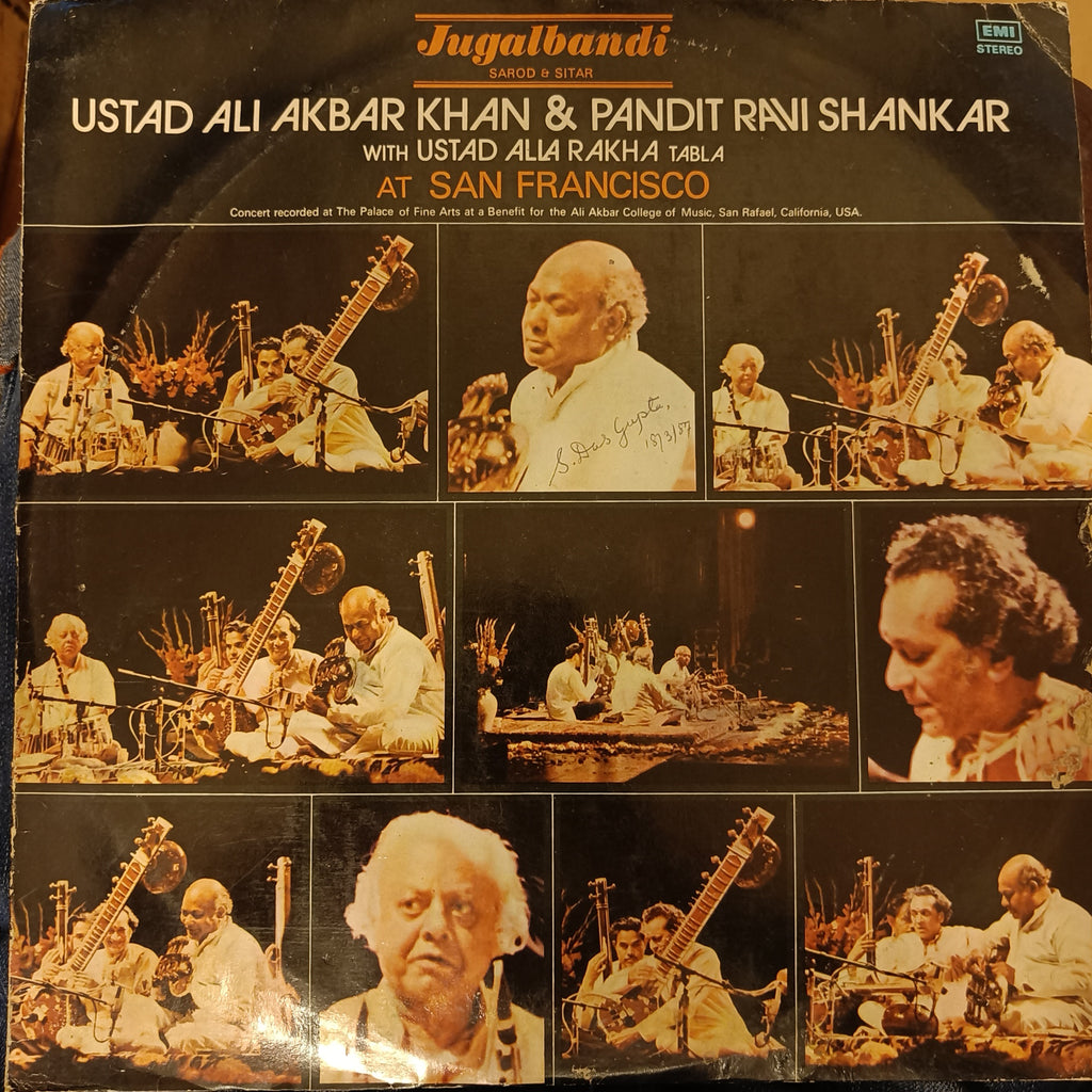 Ustad Ali Akbar Khan* & Pandit Ravi Shankar* With Ustad Alla Rakha* – At San Francisco (Used Vinyl - VG) TRC