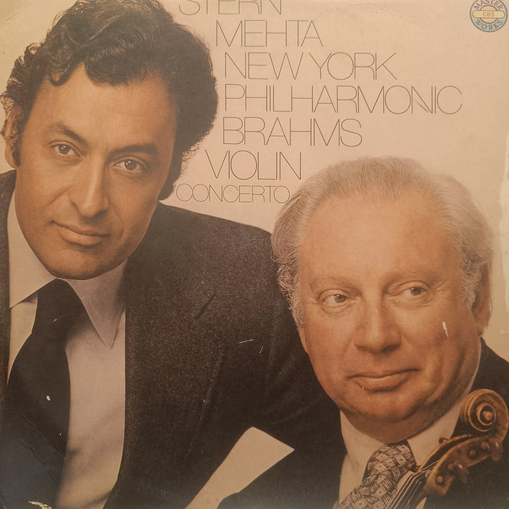 Brahms, Isaac Stern, New York Philharmonic, Zubin Mehta – Violin Concerto In D Major (Used Vinyl - G) TRC