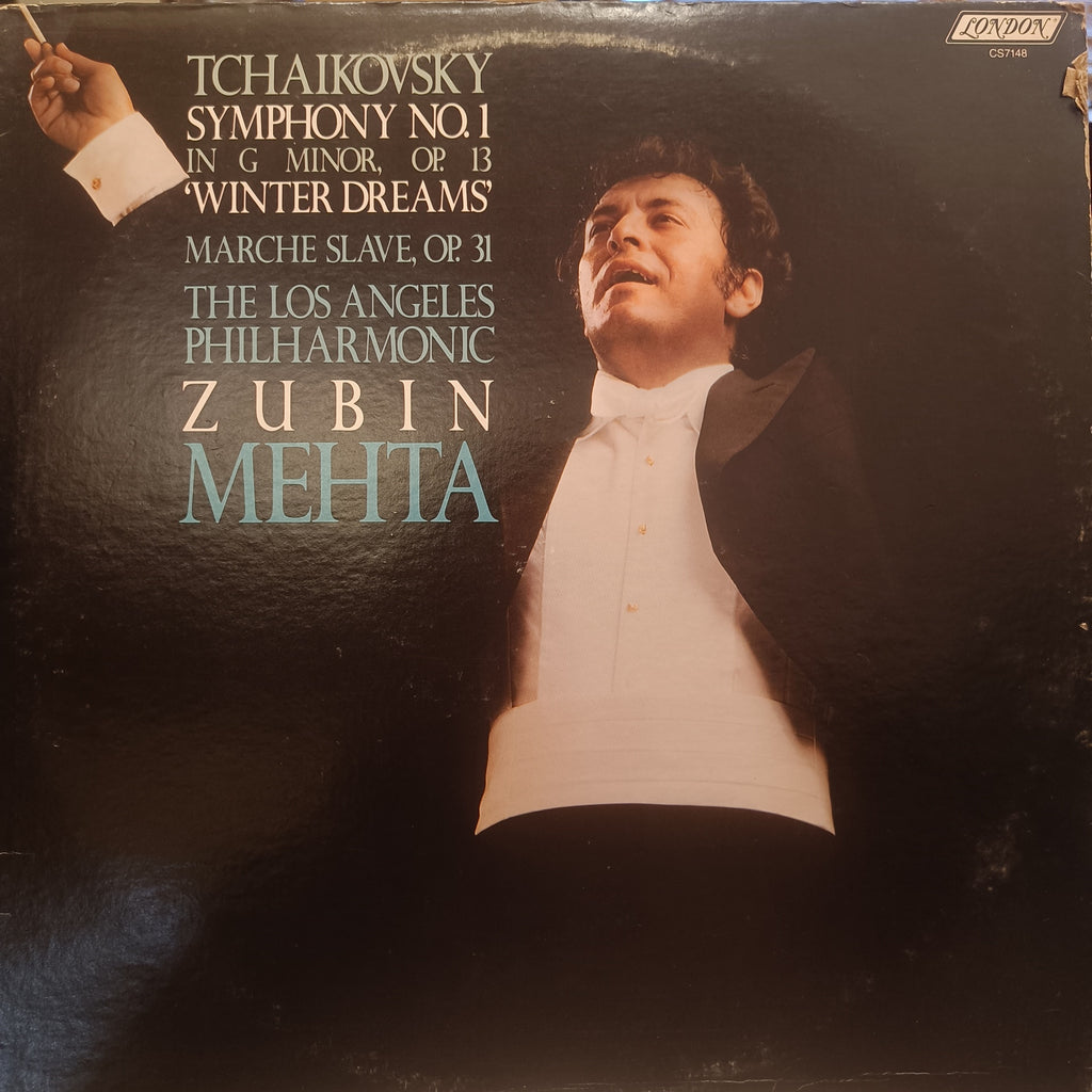 Tchaikovsk, The Los Angeles Philharmonic, Zubin Mehta – Symphony No. 1 In G Minor, Op. 13 "Winter Dreams" (Used Vinyl - G) TRC