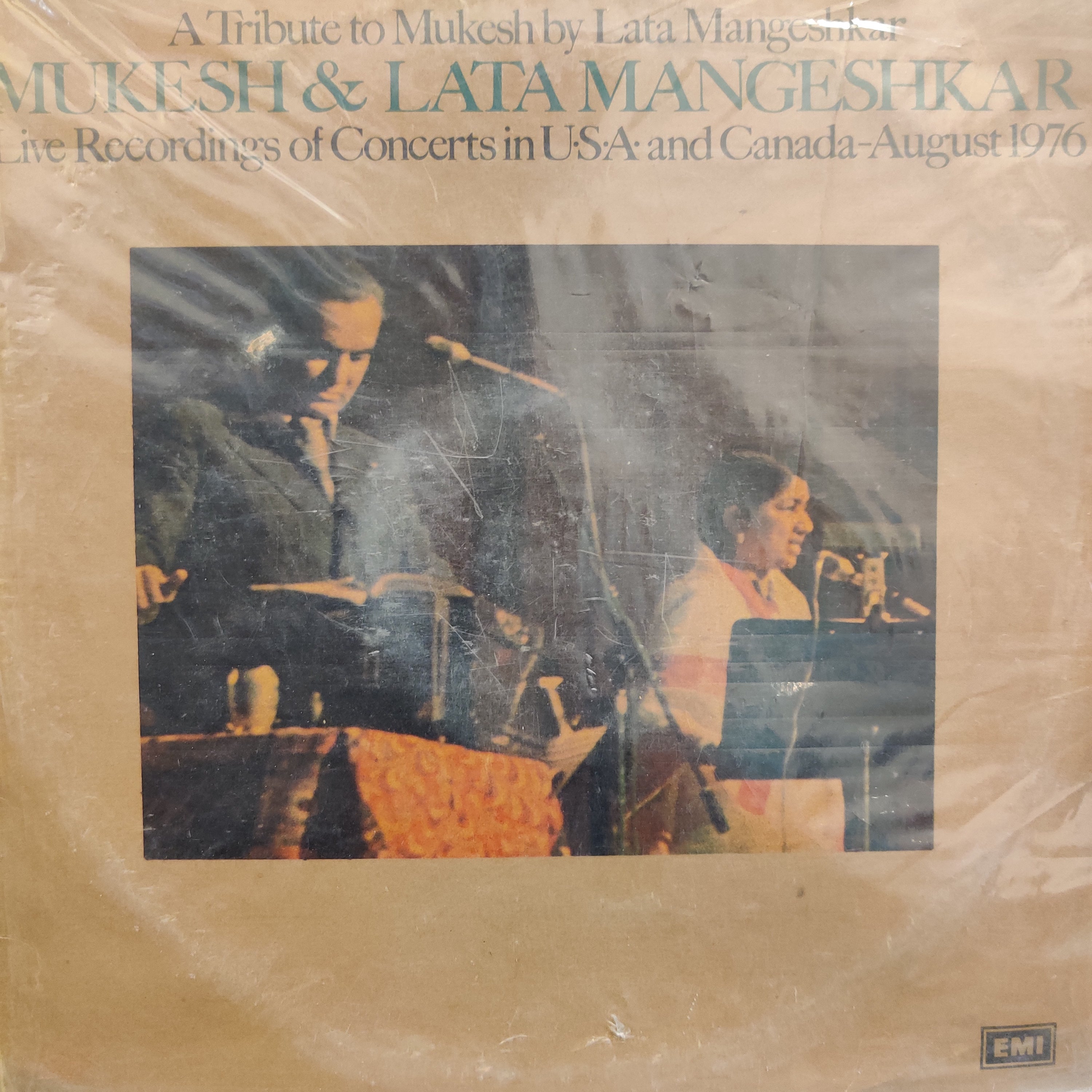 Mukesh & Lata Mangeshkar – A Tribute To Mukesh By Lata Mangeshkar (Live Recordings Of Concerts In U•S•A• And Canada-August 1976) (Used Vinyl - VG) TSM
