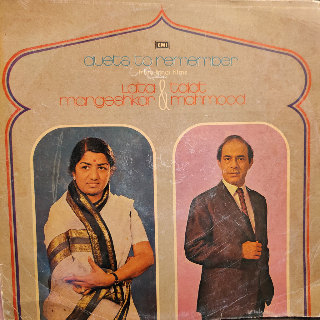 Lata Mangeshkar & Talat Mahmood – Duets To Remember (From Hindi Films) (Used Vinyl - VG) TSM